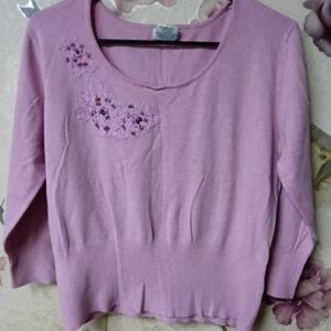 George Pink Knit Sweater